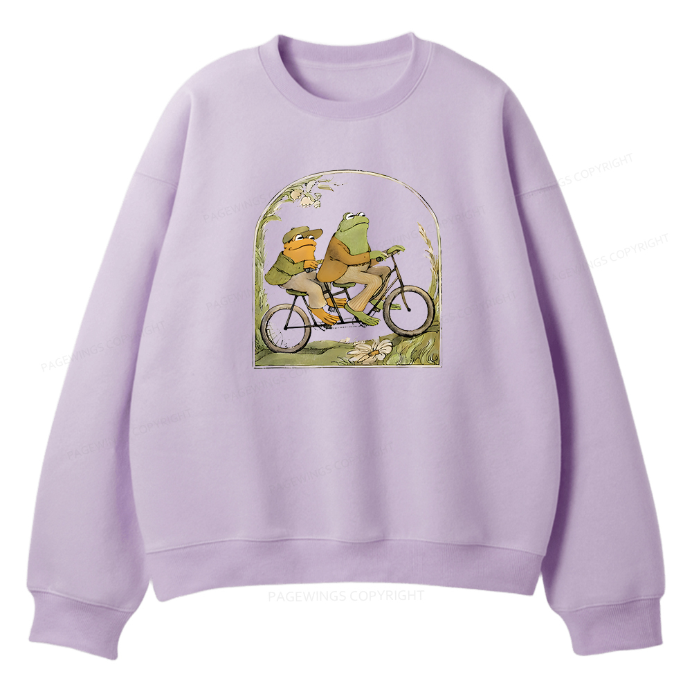 Pagewings Frog And Toad Book Vintage Unisex Fleece Sweatshirt Set 