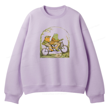 Pagewings Frog And Toad Book Vintage Unisex Fleece Sweatshirt Set 