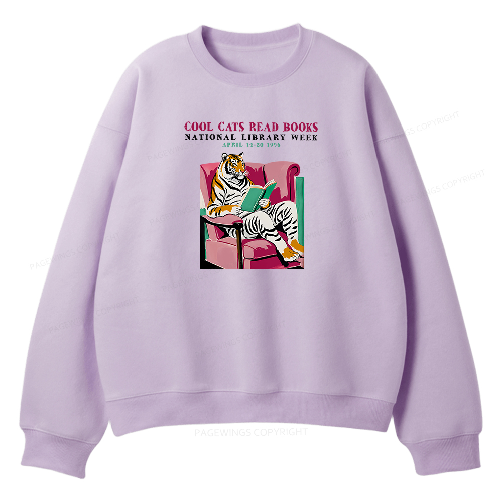 Pagewings Library Week Poster 1996 Unisex Fleece Sweatshirt Set 