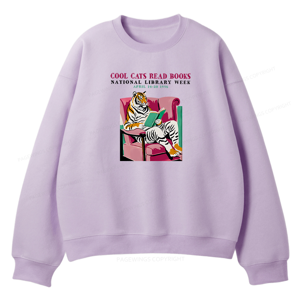 Pagewings Library Week Poster 1996 Unisex Fleece Sweatshirt Set 