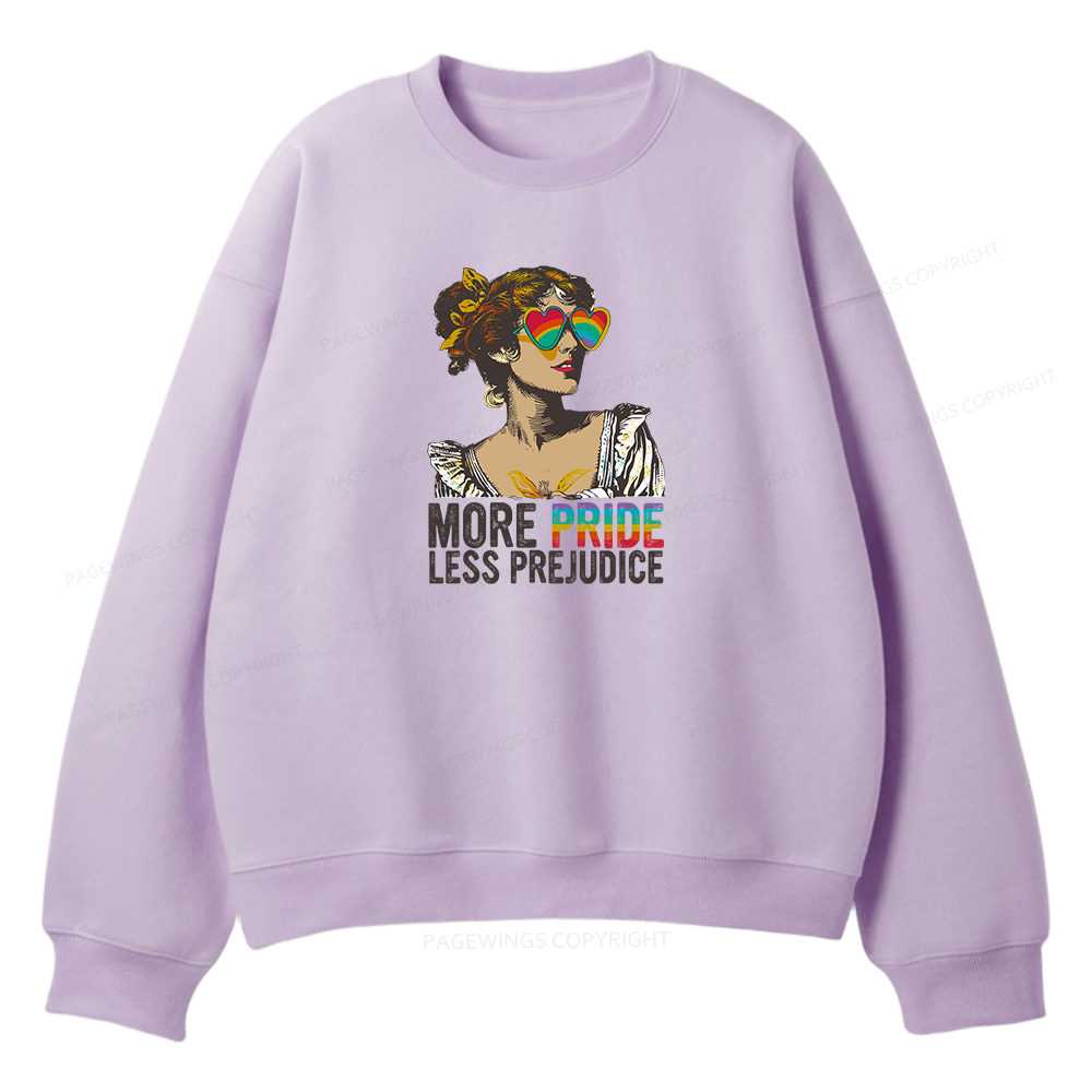 Pagewings More Pride Less Prejudice Unisex Fleece Sweatshirt Set 