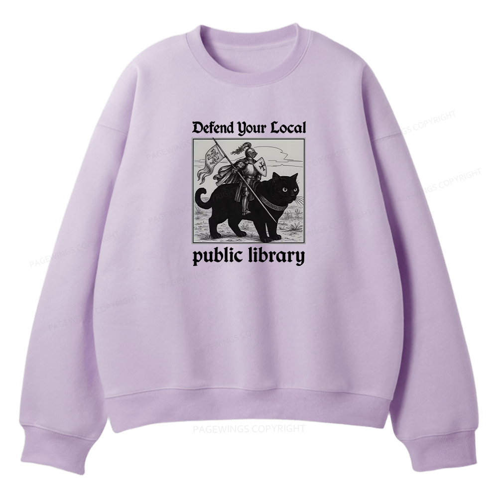Pagewings Defend Your Local public library Unisex Fleece Sweatshirt Set 
