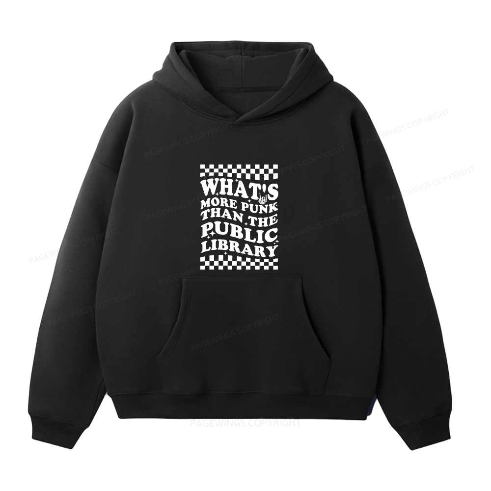 Pagewings Punk The Public Library Unisex Fleece Hoodie Set