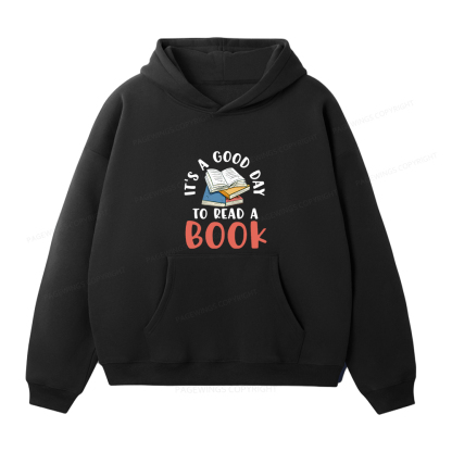 Pagewings It’s a Good Day to Read a Book Unisex Fleece Hoodie Set