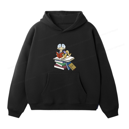 Pagewings Reading Snail and Book Unisex Fleece Hoodie Set