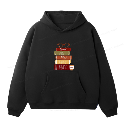 Pagewings Easily Distracted By Cats and Books Unisex Fleece Hoodie Set