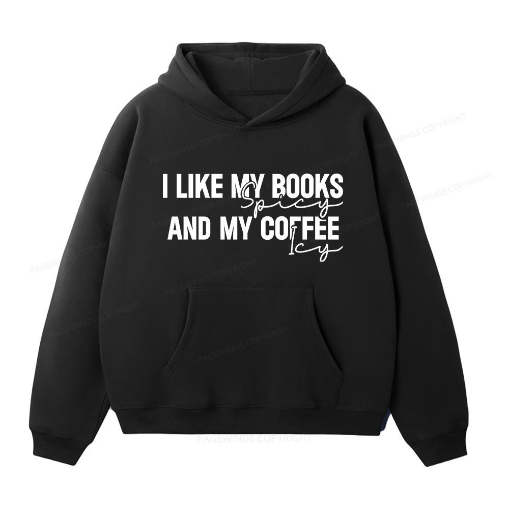 Pagewings I Like My Books And My Coffee Unisex Fleece Hoodie Set