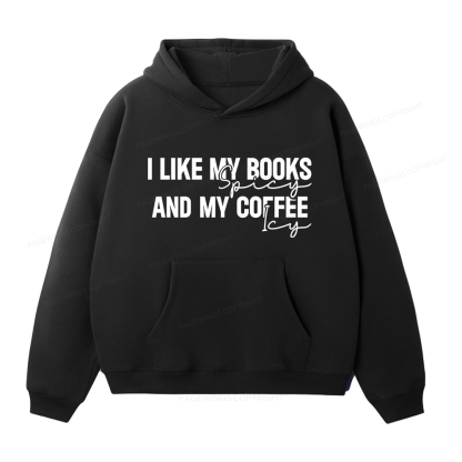 Pagewings I Like My Books And My Coffee Unisex Fleece Hoodie Set