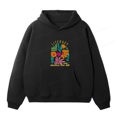 Pagewings Literacy And Justice Unisex Fleece Hoodie Set