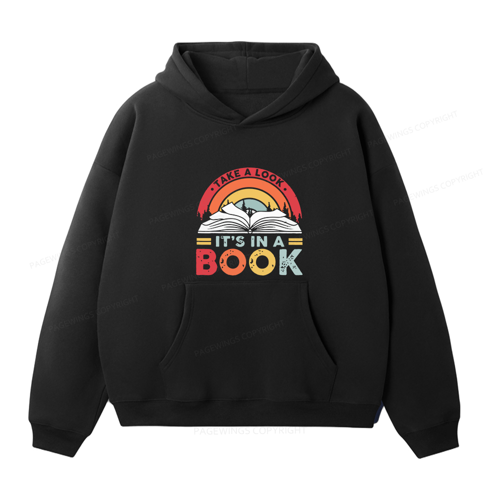 Pagewings Take A Look It's In A Book Unisex Fleece Hoodie Set