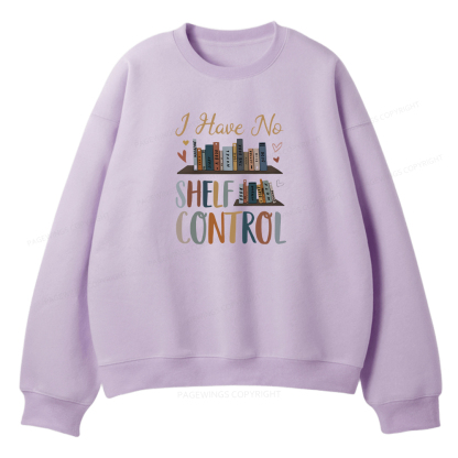 Pagewings I Have No Shelf Control Unisex Fleece Sweatshirt Set 