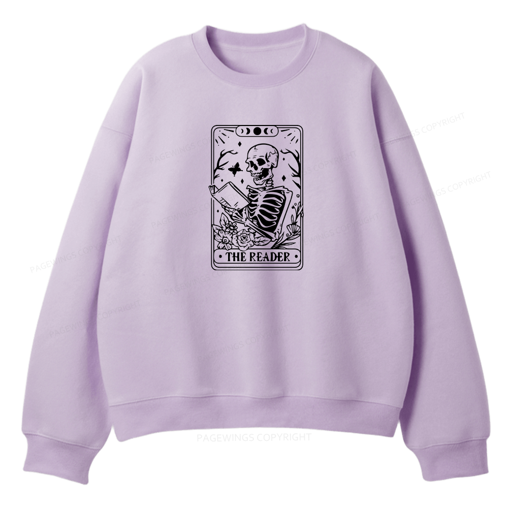 Pagewings Halloween The Reader Tarot Card Unisex Fleece Sweatshirt Set 