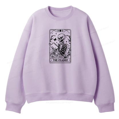 Pagewings Halloween The Reader Tarot Card Unisex Fleece Sweatshirt Set 