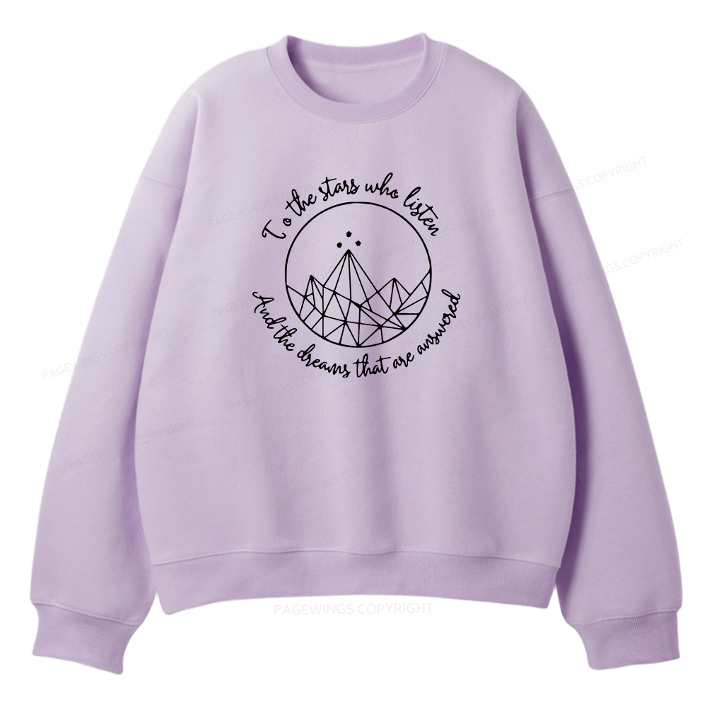 Pagewings To The Stars Who Listen Unisex Fleece Sweatshirt Set 