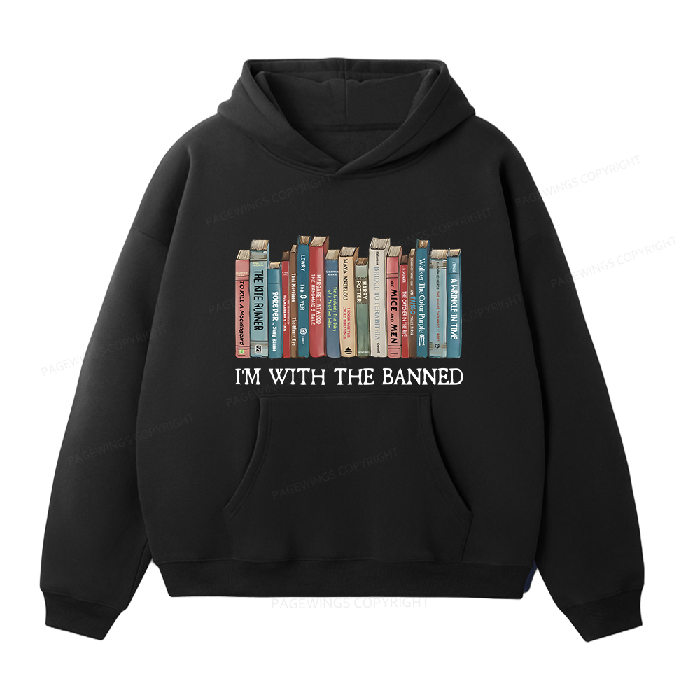 Pagewings I'm With The Banned Unisex Fleece Hoodie Set