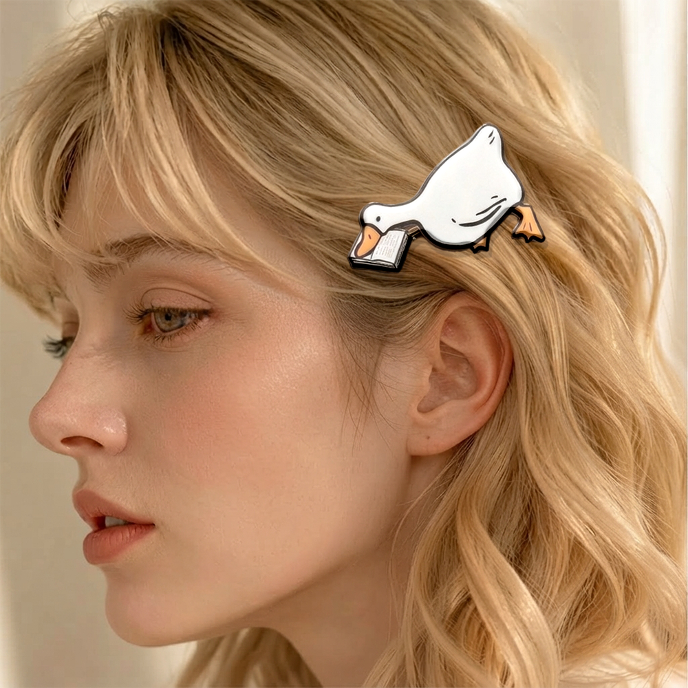 Pagewing Chasing That Scholastic Book Fair High Acrylic Hair Clip