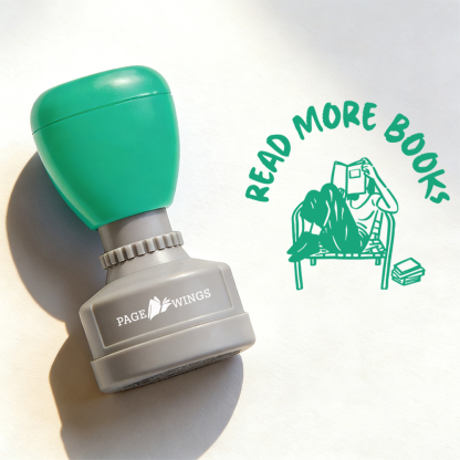 Pagewings Read More Books Stamp