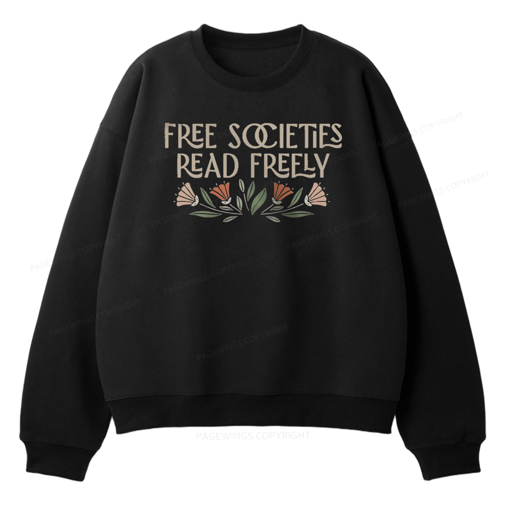 Pagewings Read Freely Unisex Fleece Sweatshirt Set 