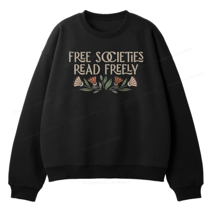 Pagewings Read Freely Unisex Fleece Sweatshirt Set 