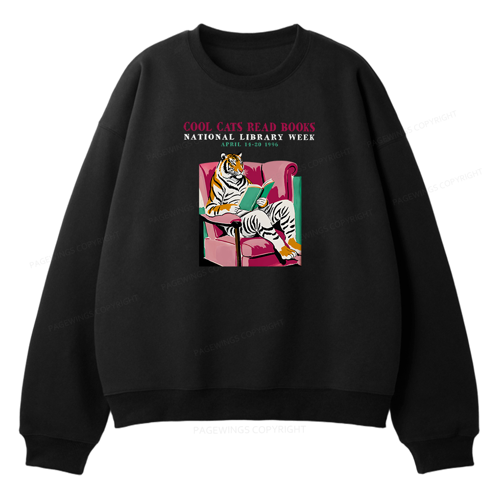 Pagewings Library Week Poster 1996 Unisex Fleece Sweatshirt Set 