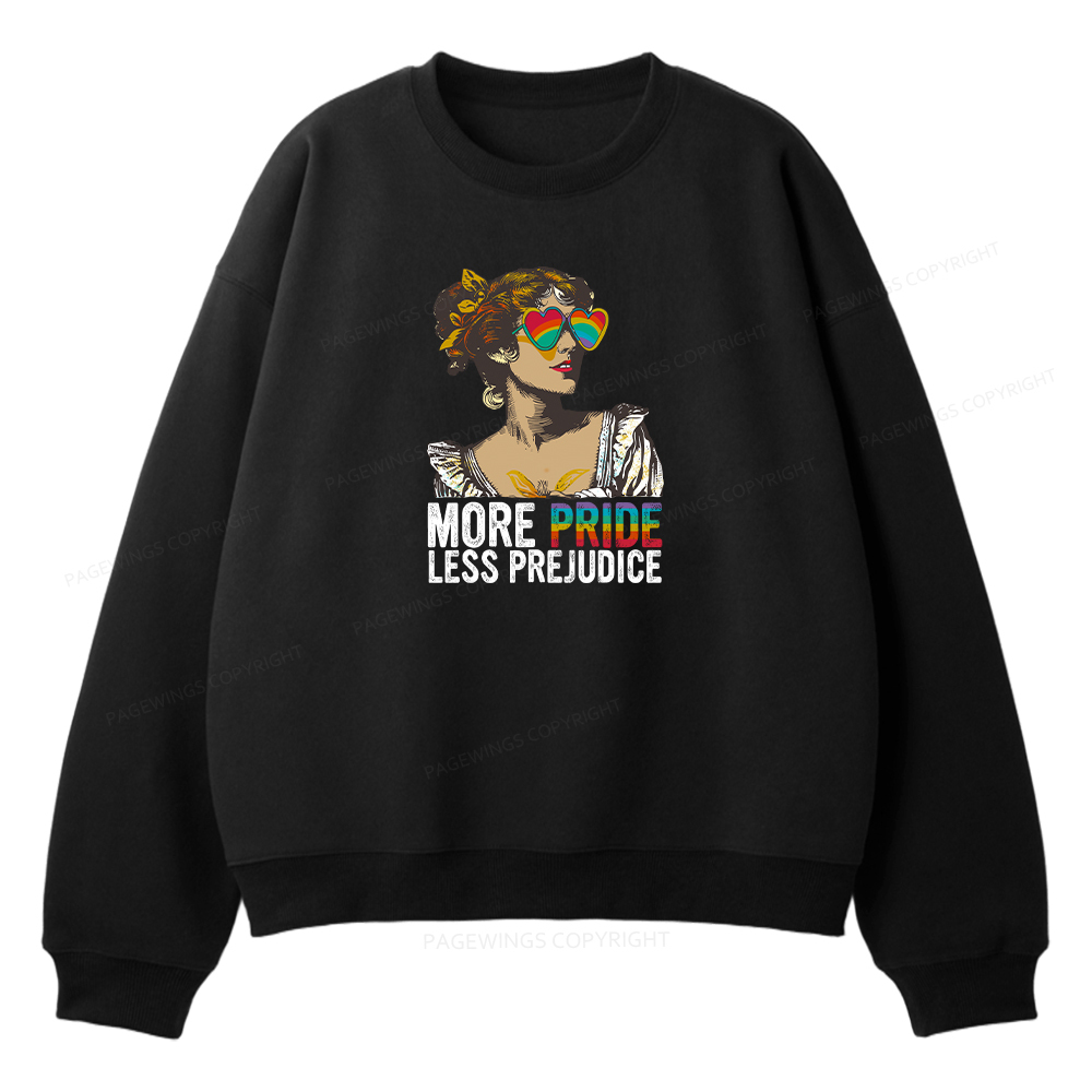 Pagewings More Pride Less Prejudice Unisex Fleece Sweatshirt Set 