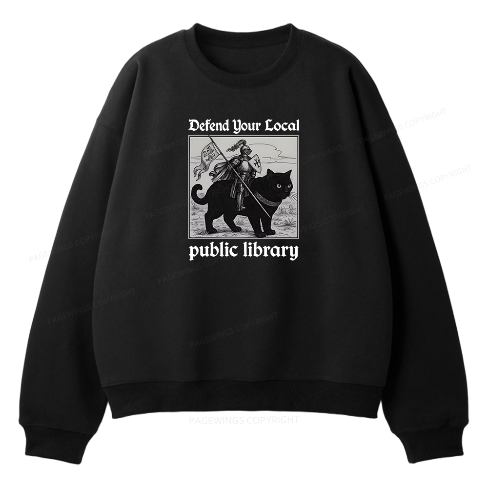 Pagewings Defend Your Local public library Unisex Fleece Sweatshirt Set 