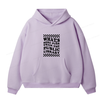 Pagewings Punk The Public Library Unisex Fleece Hoodie Set