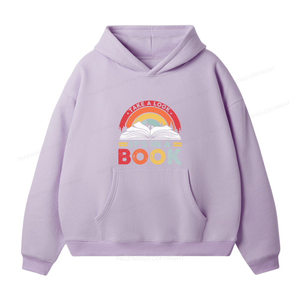 Pagewings Take A Look It's In A Book Unisex Fleece Hoodie Set