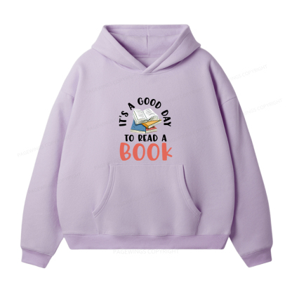 Pagewings It’s a Good Day to Read a Book Unisex Fleece Hoodie Set