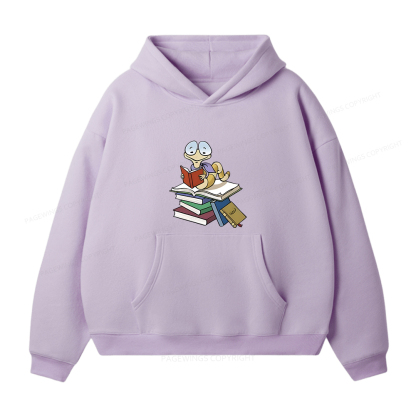 Pagewings Reading Snail and Book Unisex Fleece Hoodie Set