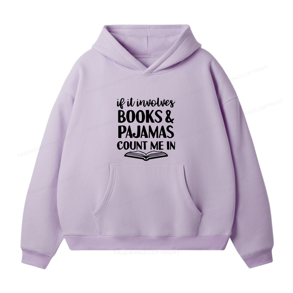 Pagewings Books And Pajamas Unisex Fleece Hoodie Set