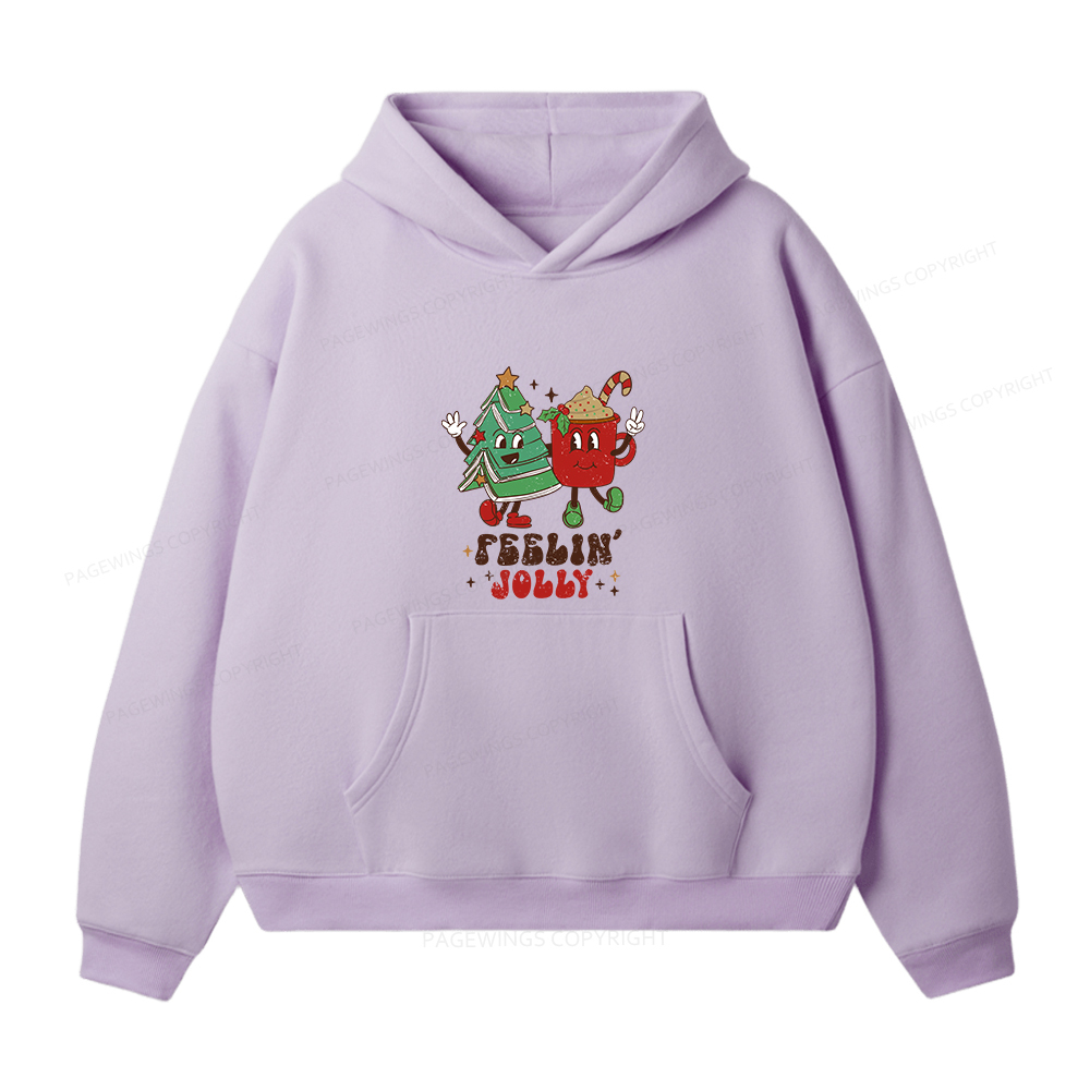 Pagewings Feeling Jolly Unisex Fleece Hoodie Set