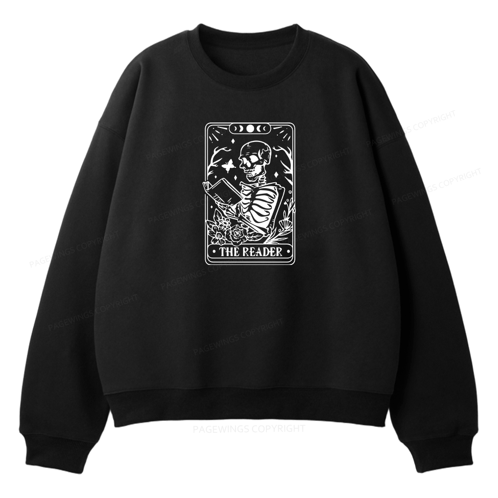 Pagewings Halloween The Reader Tarot Card Unisex Fleece Sweatshirt Set 