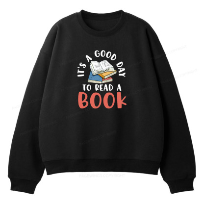 Pagewings It’s a Good Day to Read a Book Unisex Fleece Sweatshirt Set 