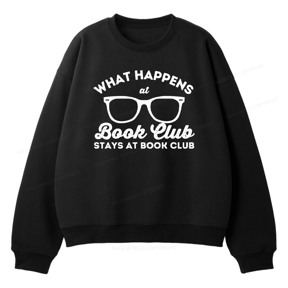 Pagewings What Happens At Book Club Unisex Fleece Sweatshirt Set 
