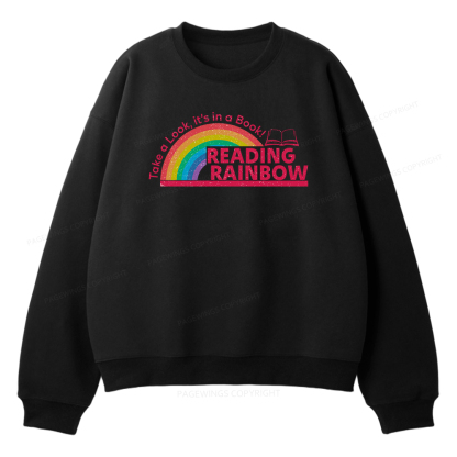 Pagewings Reading Rainbow Unisex Fleece Sweatshirt Set 
