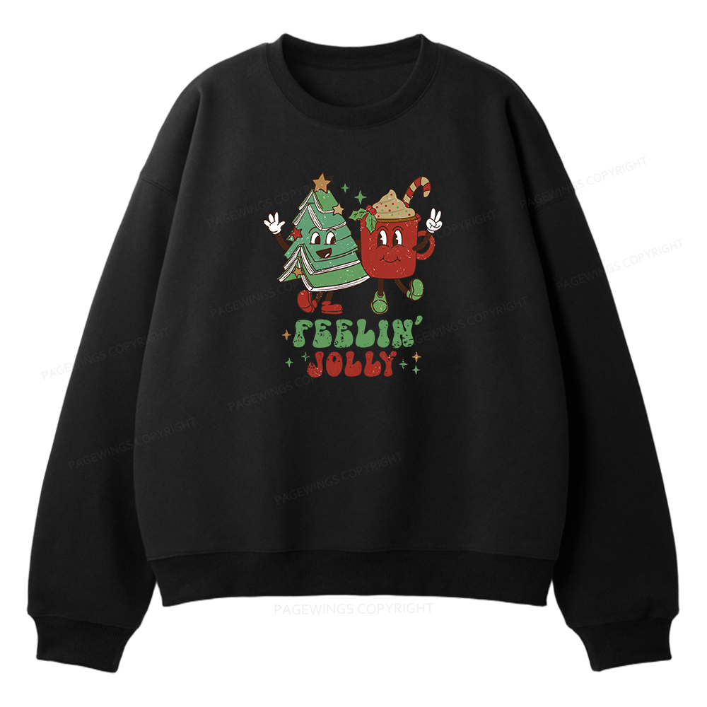 Pagewings Feeling Jolly Unisex Fleece Sweatshirt Set 
