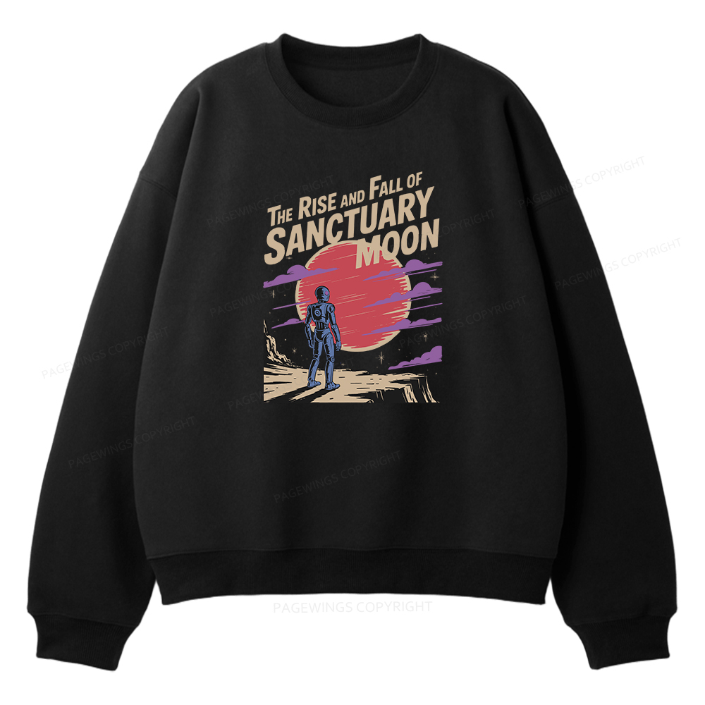 Pagewings The Rise And Fall Of Sanctuary Moon Unisex Fleece Sweatshirt Set 
