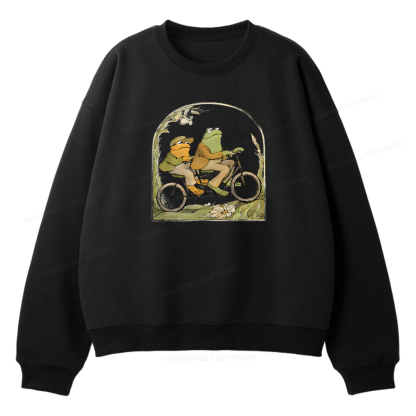Pagewings Frog And Toad Book Vintage Unisex Fleece Sweatshirt Set 