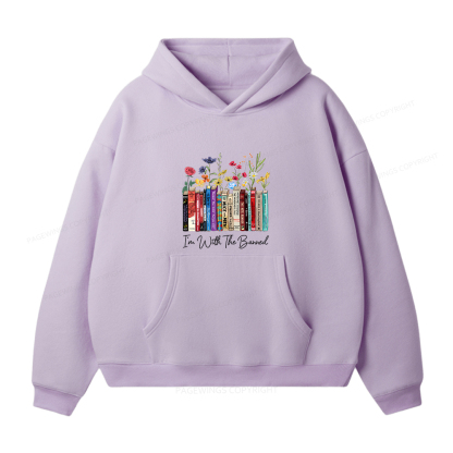 Pagewings I'm With The Banned Flowers Unisex Fleece Hoodie Set