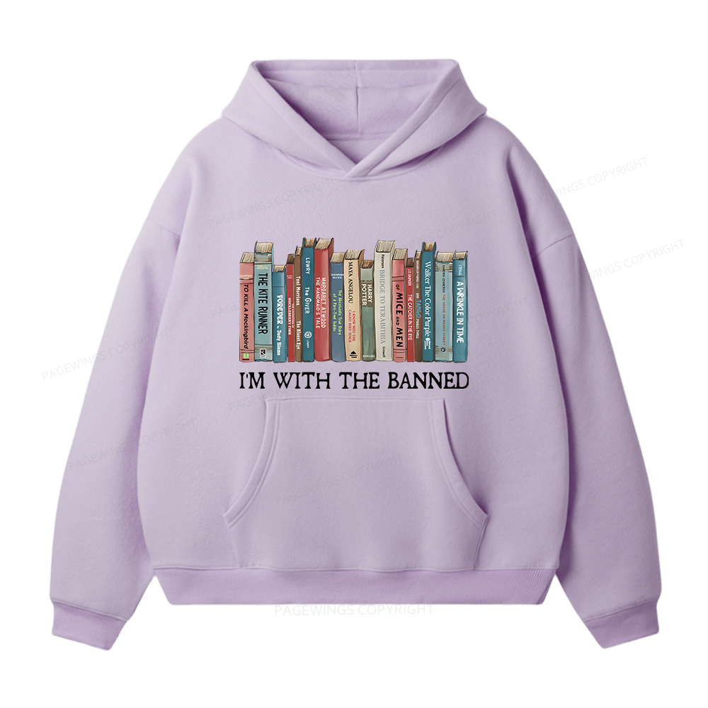 Pagewings I'm With The Banned Unisex Fleece Hoodie Set