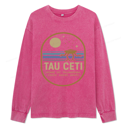 Pagewings Amaze Unisex Washed Long Sleeve T-shirt