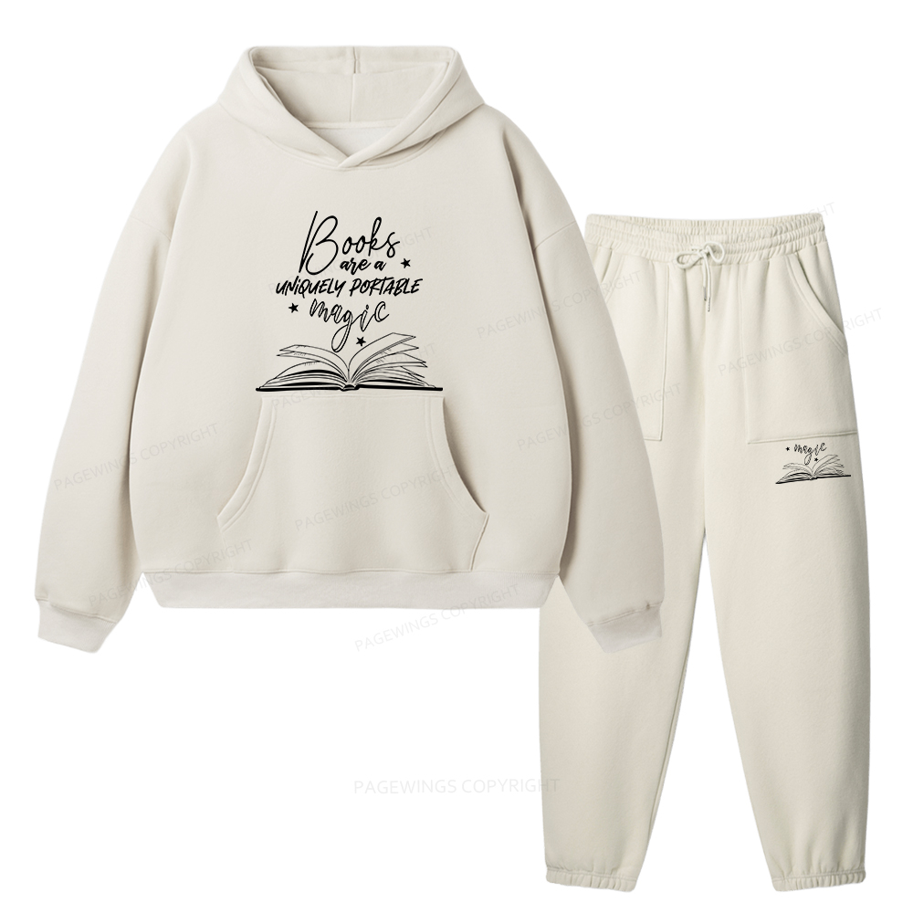 Pagewings Books Are A Uniquely Portable Magic Unisex Fleece Hoodie Set