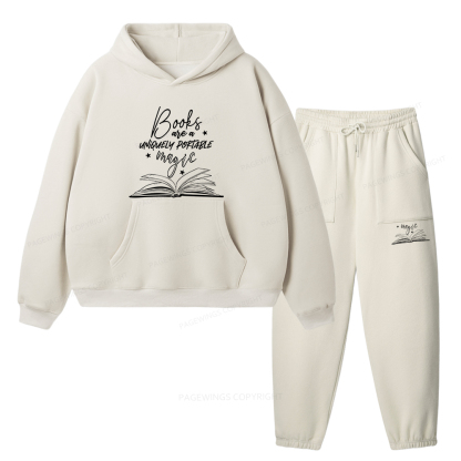 Pagewings Books Are A Uniquely Portable Magic Unisex Fleece Hoodie Set