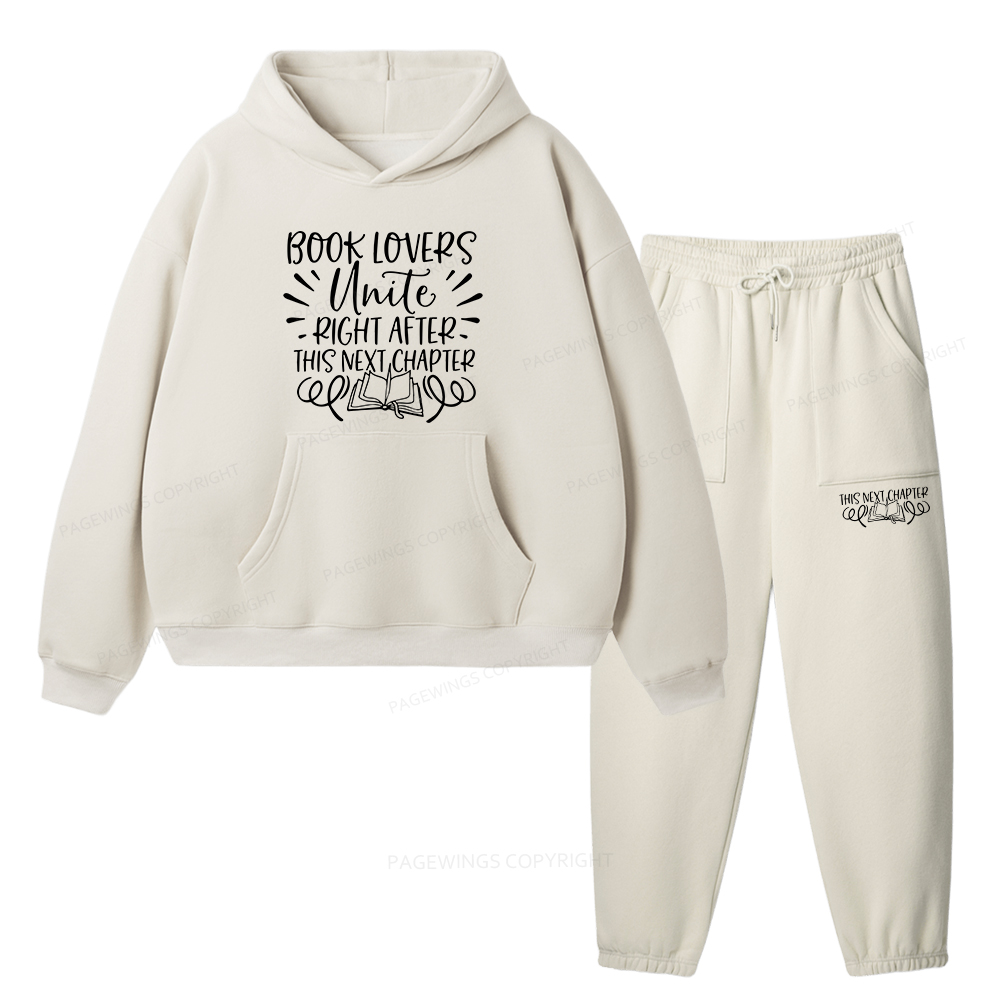 Pagewings Book Lovers Unisex Fleece Hoodie Set