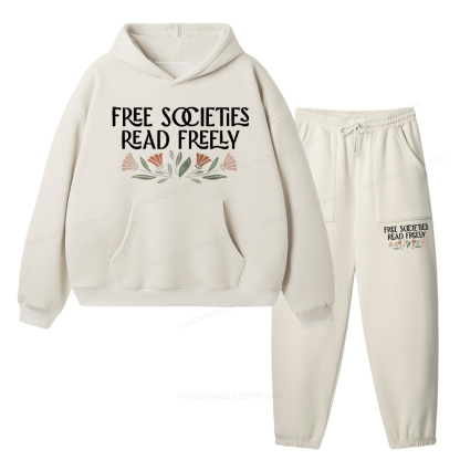 Pagewings Read Freely Unisex Fleece Hoodie Set
