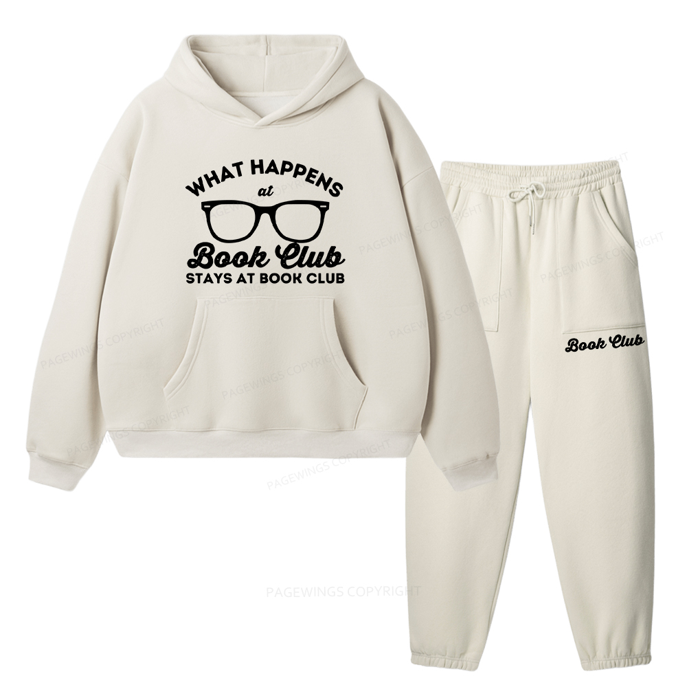 Pagewings What Happens At Book Club Unisex Fleece Hoodie Set