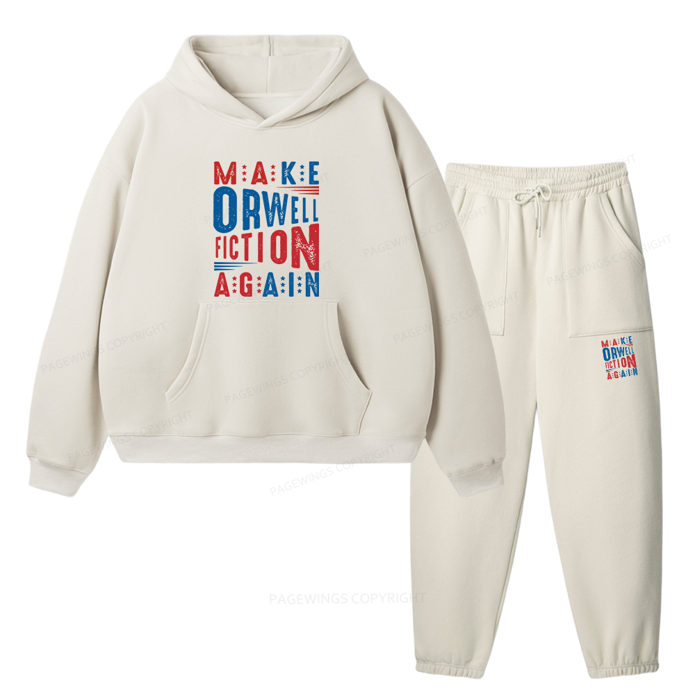 Pagewings 1984 Book Unisex Fleece Hoodie Set