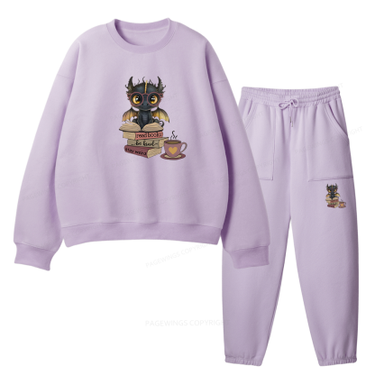 Pagewings Fourth Wing Dargon Unisex Fleece Sweatshirt Set 