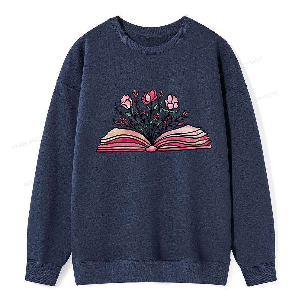 Pagewings Booktrovert Definition Funny Book Lover Png Unisex Classic Sweatshirt